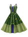 Grün 1950er Halloween Hocus Pocus Winifred Sanderson Doppelträger Kleid