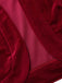 Rot 1930er Kontrast Revers Samt Bolero Jacke