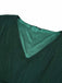 [Übergröße] Grün 1940er V-Ausschnitt Rüschens Solide Kleid