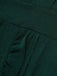 [Übergröße] Grün 1940er V-Ausschnitt Rüschens Solide Kleid