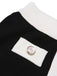 Schwarz 1960er Solide Farbblock Wickelkleid