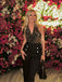 Gold 1930er Wasserfallausschnitt Pailletten Jumpsuit