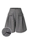 [Vorverkauf] Grau 1950er Pattentaschen Glen Plaid Shorts