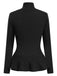 1930er Geknöpft Rüschensaum Strickjacke