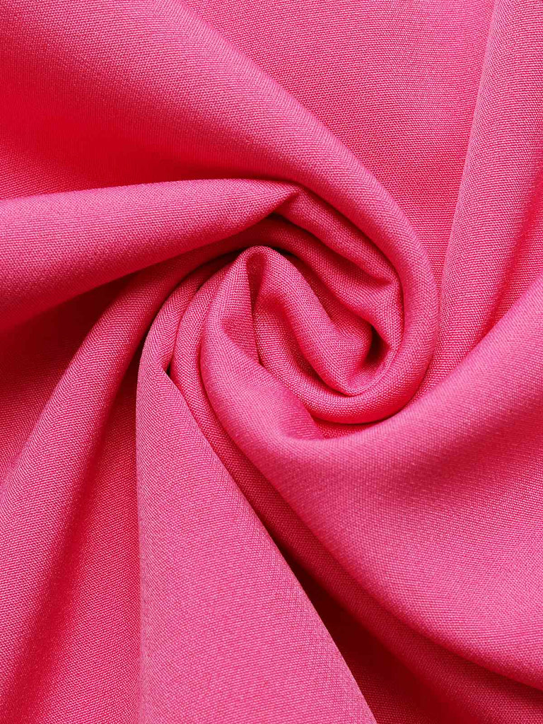 [Vorverkauf] Rosa 1960er Stickerei Blume Pencil Kleid