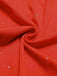 Rot 1960er Rüschen Rückenfrei Träger Kleid