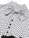 [Vorverkauf] Rot 1930er Dots Krawattenhals Meerjungfrauen Kleid