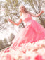 Rosa 1950er Glinda Wicked Glitter Netz Swing Kleid