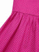 Rosa 1950er Polka Dots Halter Baumwolle Kleid