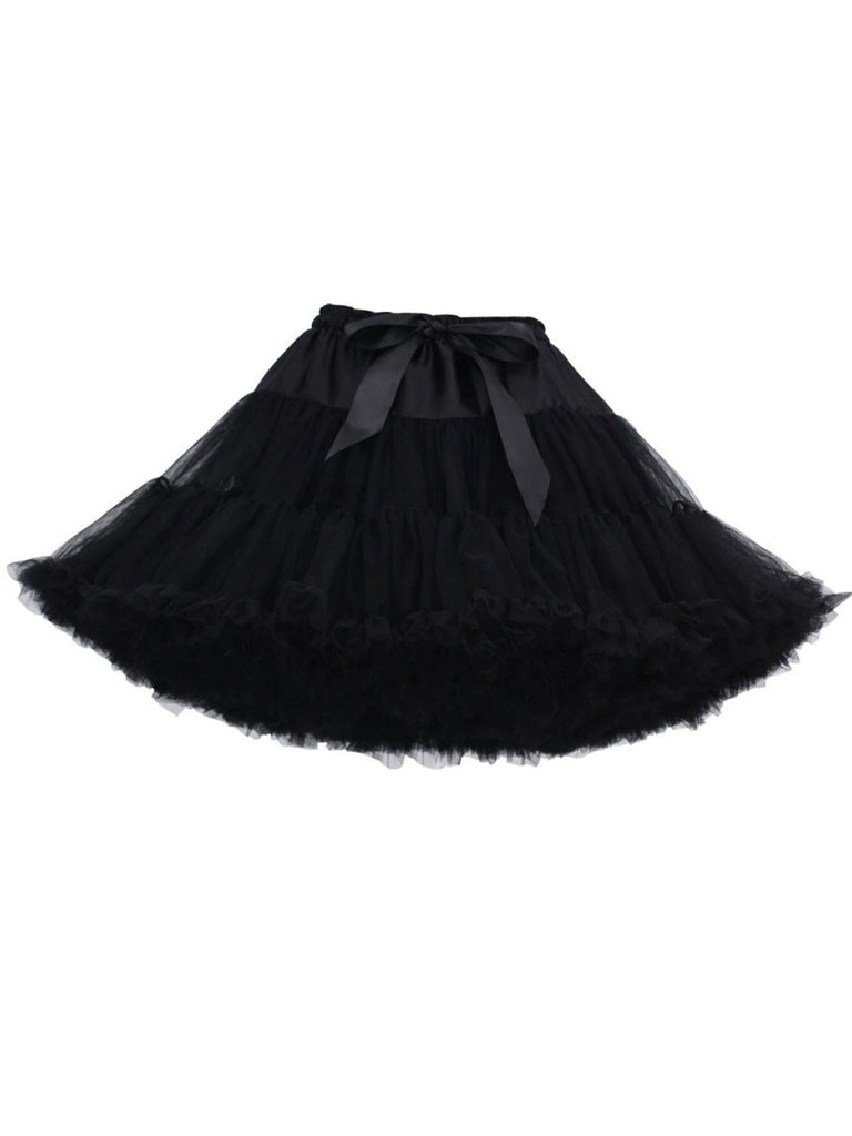 1950er Solide Halloween Netz Unterrock Petticoat