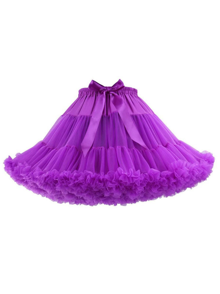 1950er Solide Halloween Netz Unterrock Petticoat