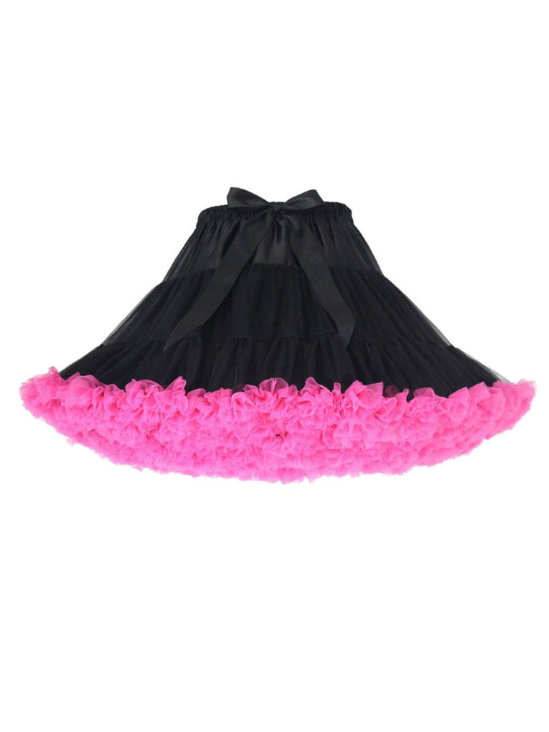 1950er Solide Halloween Netz Unterrock Petticoat