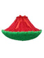 Rot 1950er Solide Halloween Netz Unterrock Petticoat