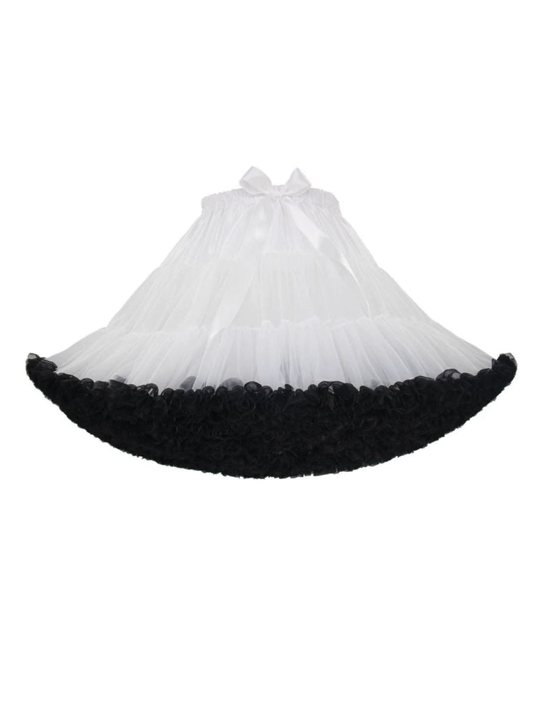 1950er Solide Halloween Netz Unterrock Petticoat