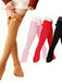 Flauschige Weihnachts-Overknee-Socken mit Rentiermotiv