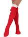 Flauschige Weihnachts-Overknee-Socken mit Rentiermotiv