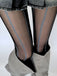 Transparente Retro-Strumpfhose mit Weizenmuster