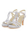 Vintage Glitzer Verstrickt High Heel Sandalen