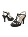 Vintage Glitzer Verstrickt High Heel Sandalen