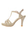 Vintage Glitzer Verstrickt High Heel Sandalen