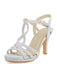 Vintage Glitzer Verstrickt High Heel Sandalen