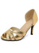 Vintage Solide Peep Toe Hohl Slip-On Hohe Absätze