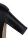 Vintage Kunstpelz Schnalle High Heel Stiefel
