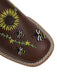 Braun Sonnenblume Besticktes Western Cowgirl Wadenstiefel