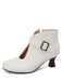 Boots mit Cut-out und Blockabsatz