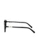Schwarze Vintage Sonnenbrille mit Perlen und Square