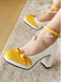 Farbblock-Schuhe mit Perlen und Schleife