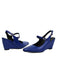 Leder-Schuhe mit Spitz und Wedge
