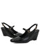 Leder-Schuhe mit Spitz und Wedge