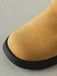 Mehrfarbige Boots mit Blockabsatz und Schnalle