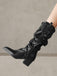 Vintage Boots mit Spitz und Hoch