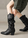 Vintage Boots mit Spitz und Hoch