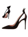 Schwarze Pumps mit Schleife und Samt