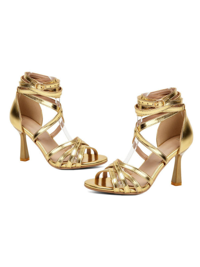 Vintage Stiletto-Schuhe mit Knöchelriemen