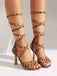 Vintage Stiletto-Schuhe mit Knöchelriemen