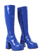 Plateau-Stiefeletten mit runder Spitze und Blockabsatz