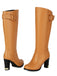 Boots mit Blockabsatz und Schnalle