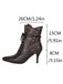Gothic Stiefel mit Schnürung und goldenen Nieten