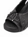 Plateau-Slingback-Sandalen aus Batik-Denim mit Sternnieten