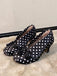 Vintage Pumps mit Polka-Dots und Quasten-Schleife