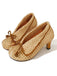 Vintage Pumps mit Polka-Dots und Quasten-Schleife
