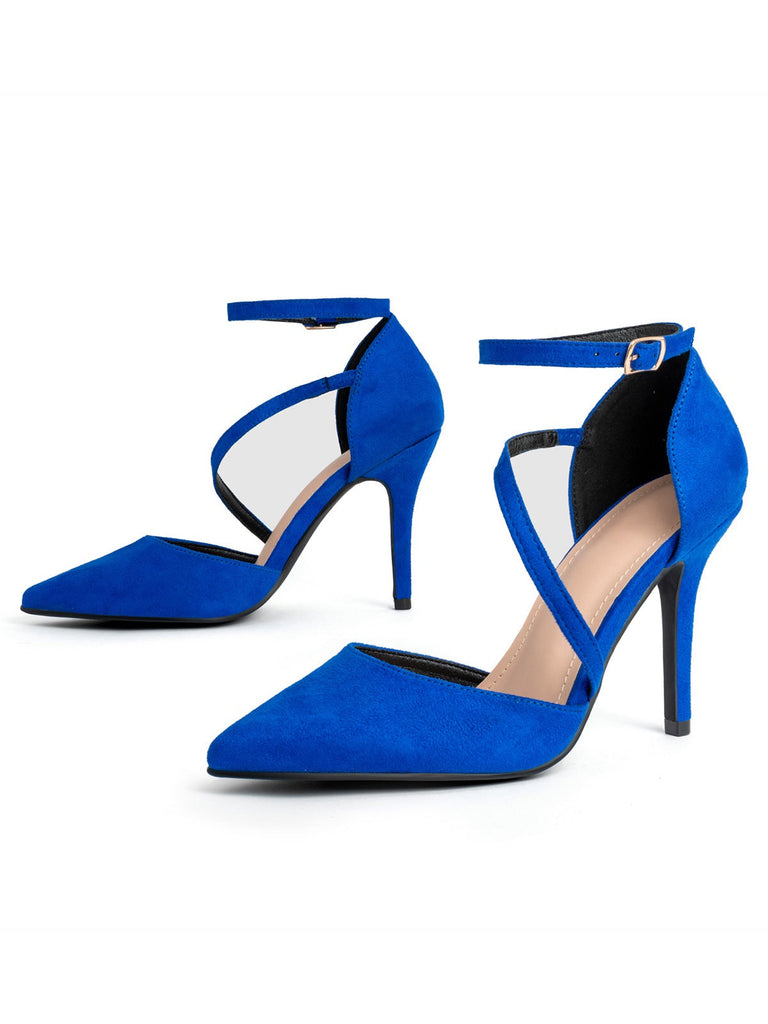 Retro Solide Spitze Stiletto High Heels