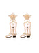 Perlenstern Cowboy Stiefel Ohrringe