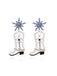 Perlenstern Cowboy Stiefel Ohrringe