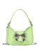 Vintage Leder Bogen Handtasche