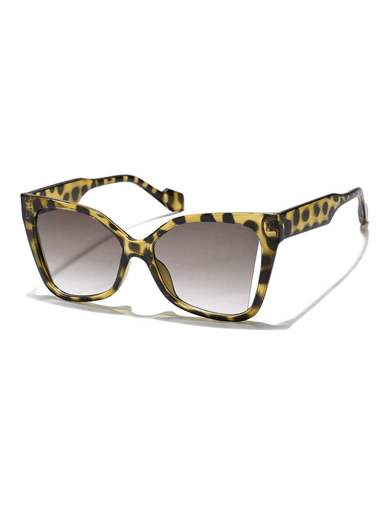 Vintage Plastik Quadratischem Rahmen Sonnenbrille